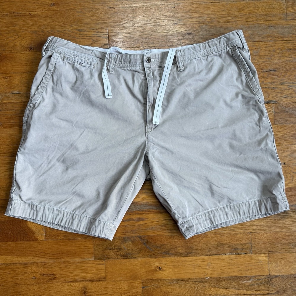 Vintage Polo Ralph Lauren Bermuda Safari Utility Chino Shorts Sz 42 Tan Relaxed